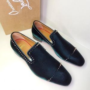 Christian Louboutin dandeton flat velvet men's